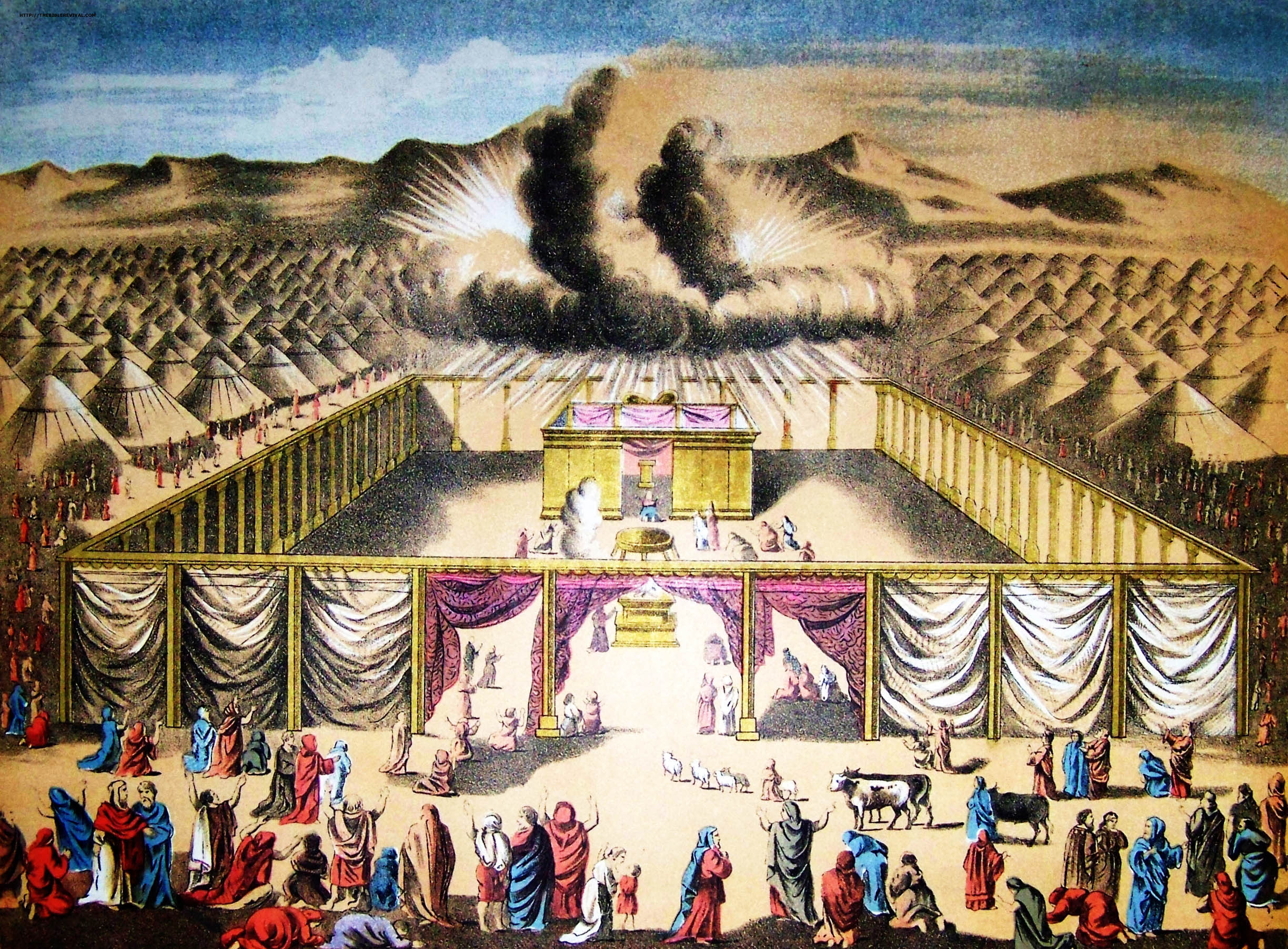 Holman Bible illustration of the tabernacle in the wilderness